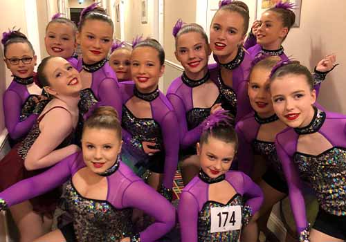 Competing in team competition Phoenix Stage School